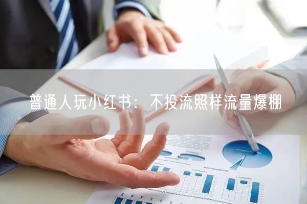 普通人玩小红书：不投流照样流量爆棚